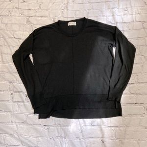 Black Long-sleeve Top